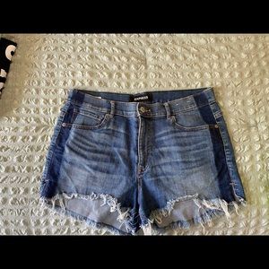 Express denim shorts